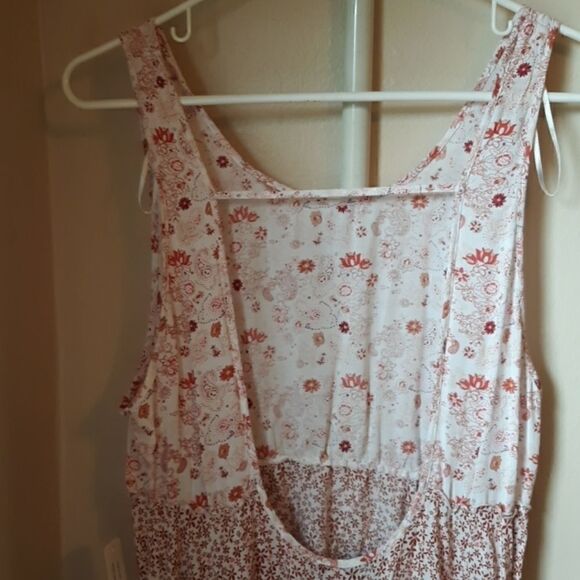 JENNYFER FLORAL ASYMMETRICAL BOHO SWING DRESS M - Picture 4 of 5